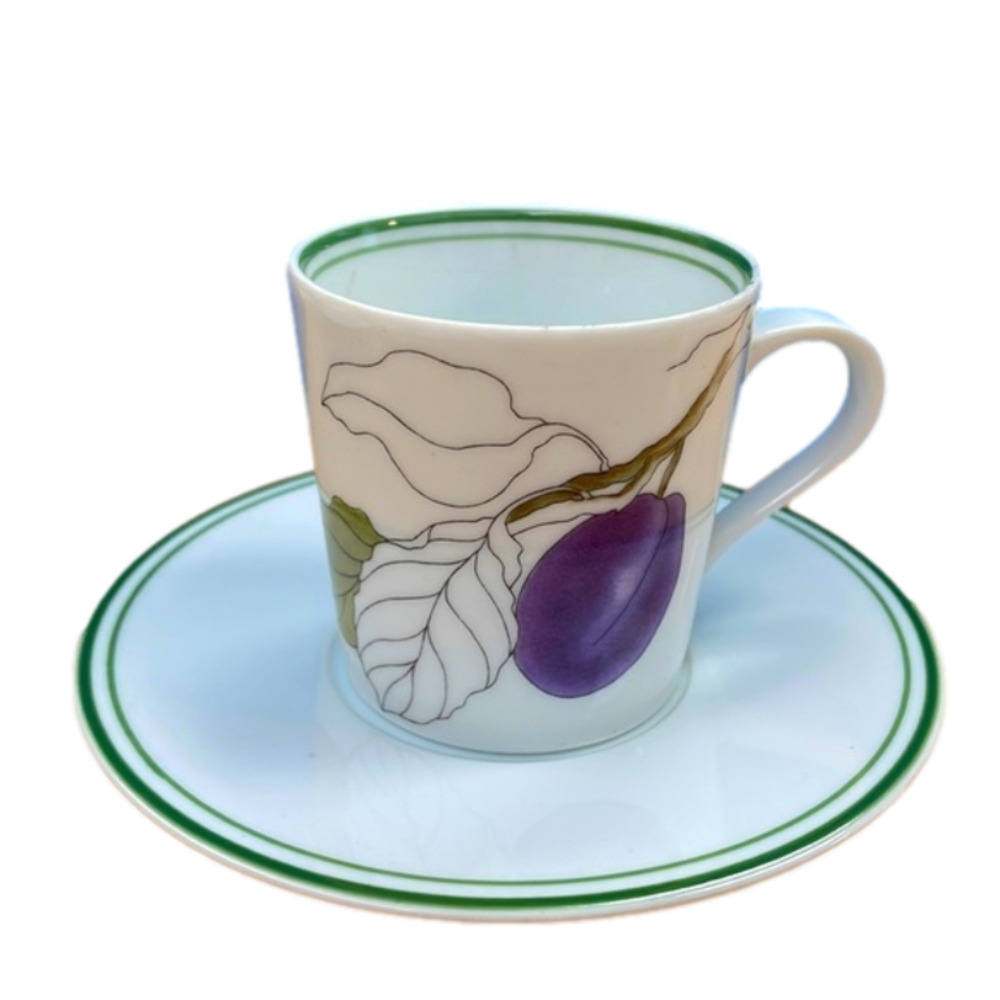 𝅺SET of 4 demitasse cups and plates made in Portugal by Block Spal in 1984 - Picture 4 of 8